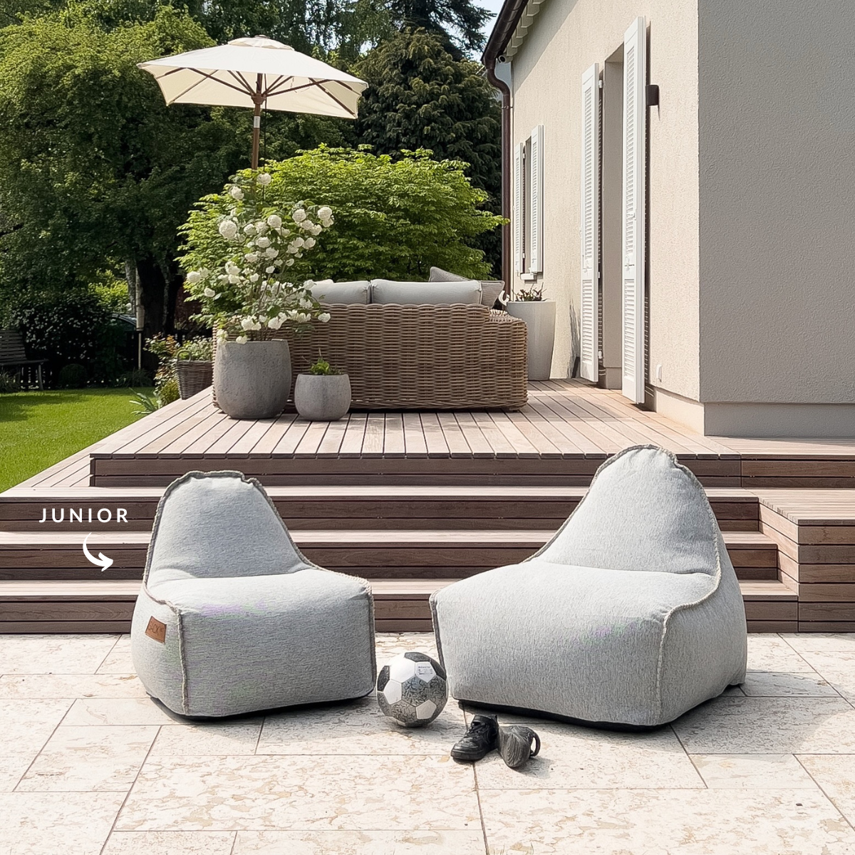 Cobana Junior Lounge Chair & Pouf