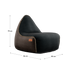 Canvas Lounge Chair - Black/Brown