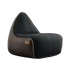 Canvas Lounge Chair - Black/Brown