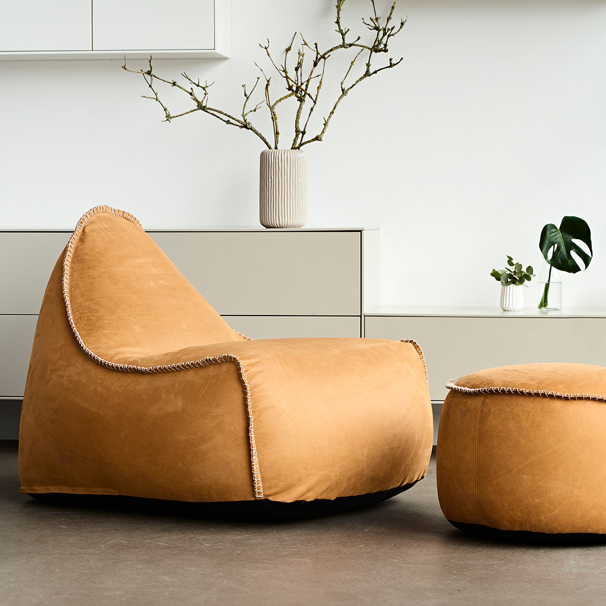 Luna Lounge Chair & Pouf