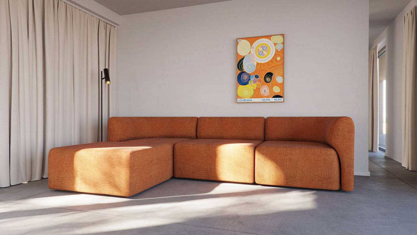 Fjord Sofa - 3 plazas - Un sofá modular dinámico para el hogar moderno