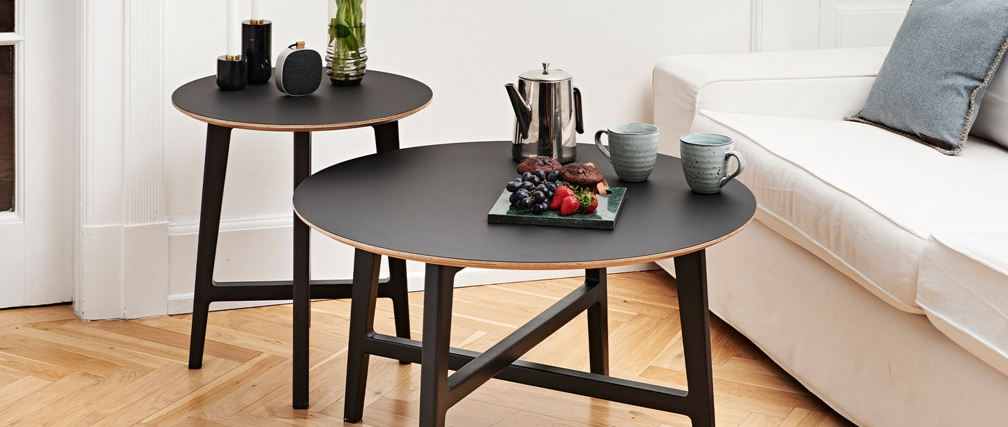 Nordic Sofa Table - Mesa de café redonda de diseño danés