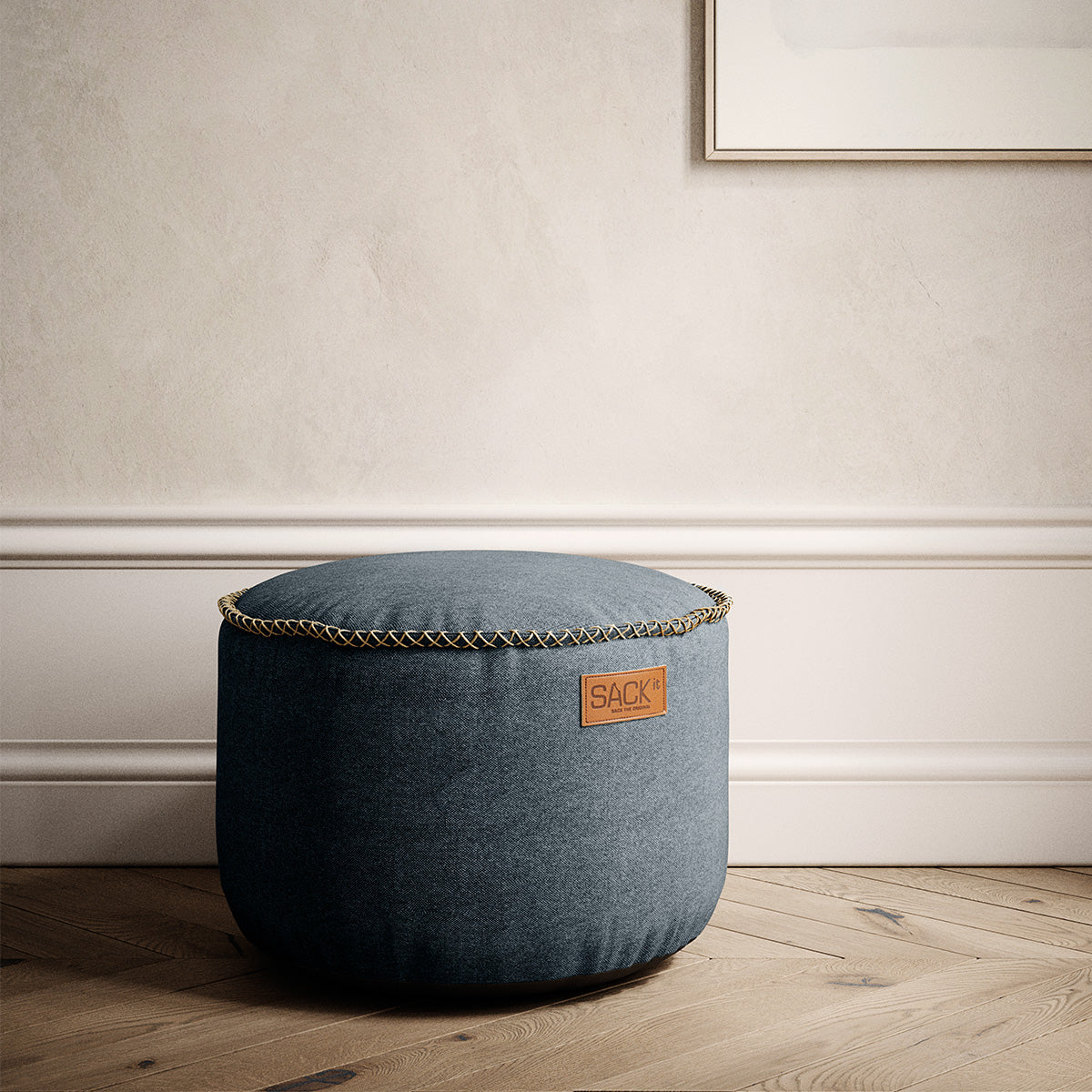 Canvas Pouf