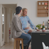 Nordic Bar Stool - Oak with stitches