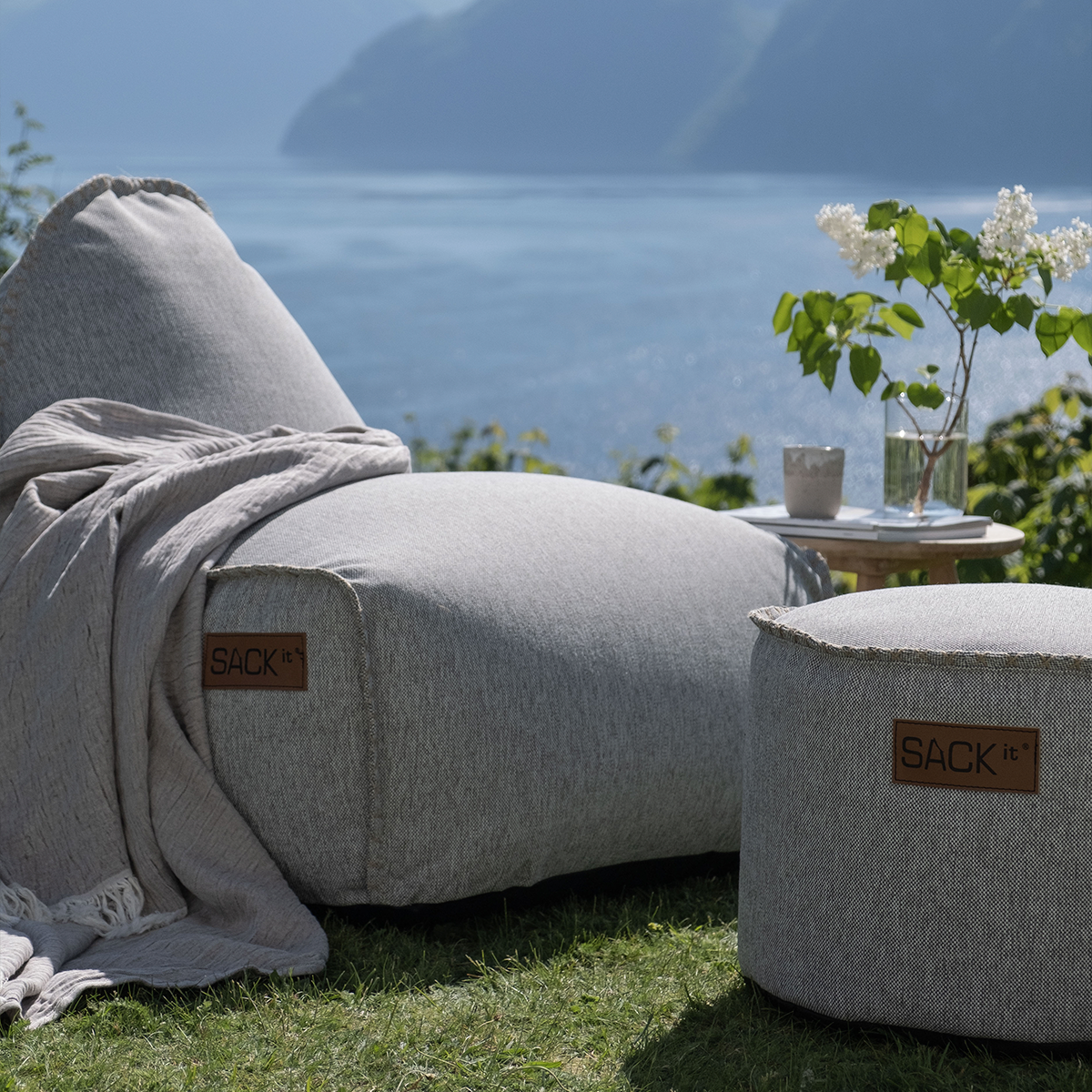 Cobana Lounge Chair & Pouf