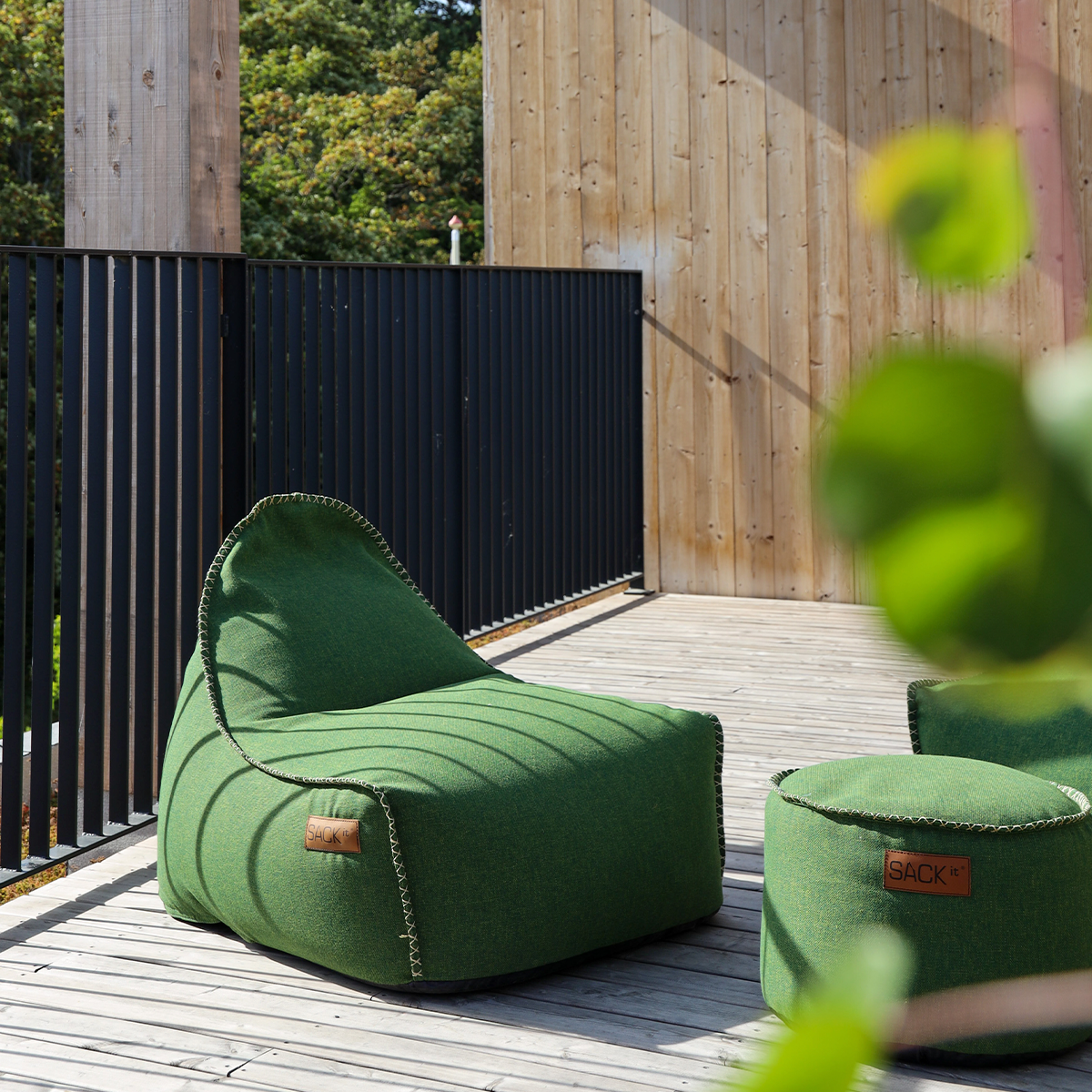 Cobana Lounge Chair & Pouf