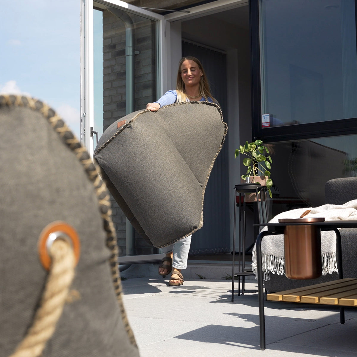 Cobana Lounge Chair & Pouf
