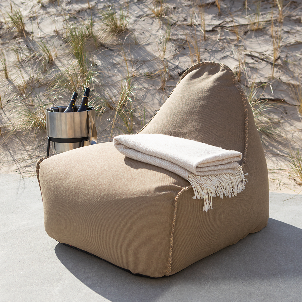Cobana Lounge Chair & Pouf