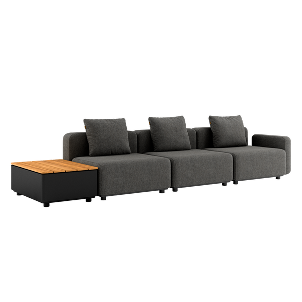 Cobana Lounge Sofa - 4 seater w/ Patio Storage Table